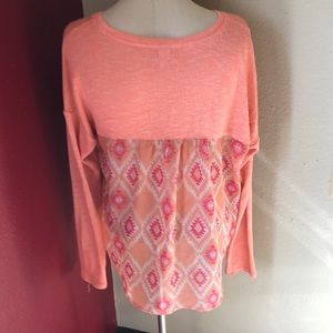 Spring Time Sweater with Flowy Back